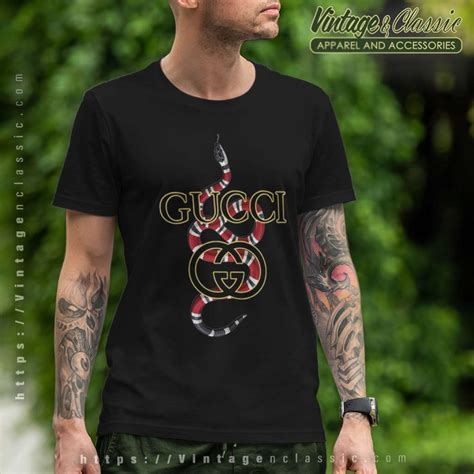 gucci replica t shirt of gucci snake size 3xl|how to check Gucci t shirt.